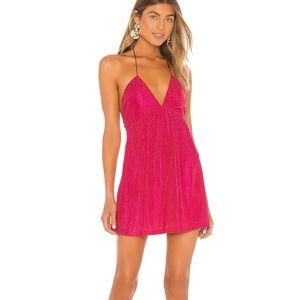 Margo Halter Shift Dress Revolve Pink